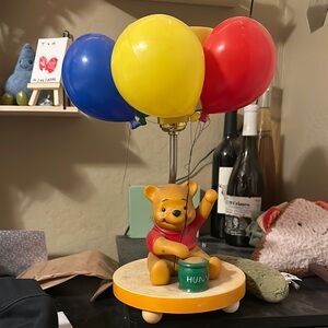Winnie the Pooh Balloon Lamp, Vintage